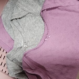 Purple and Grey Heart onsies